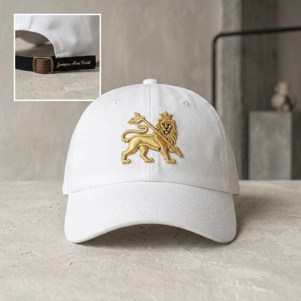 Lion of Judah Classic Cap | Gold Embroidered Crest - Image 2