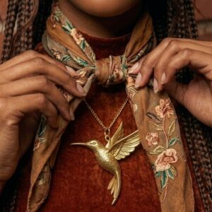 Hummingbird Pendant Charm | Legacy Gold Collection